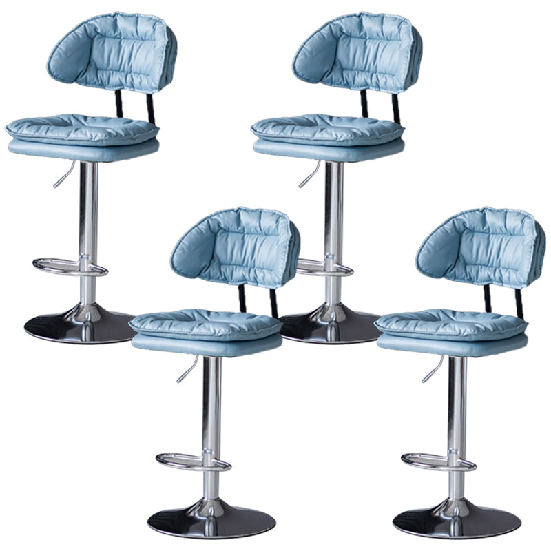 Swivel Adjustable Height Bar Stool Industrial Iron Bar Stool with Footrest