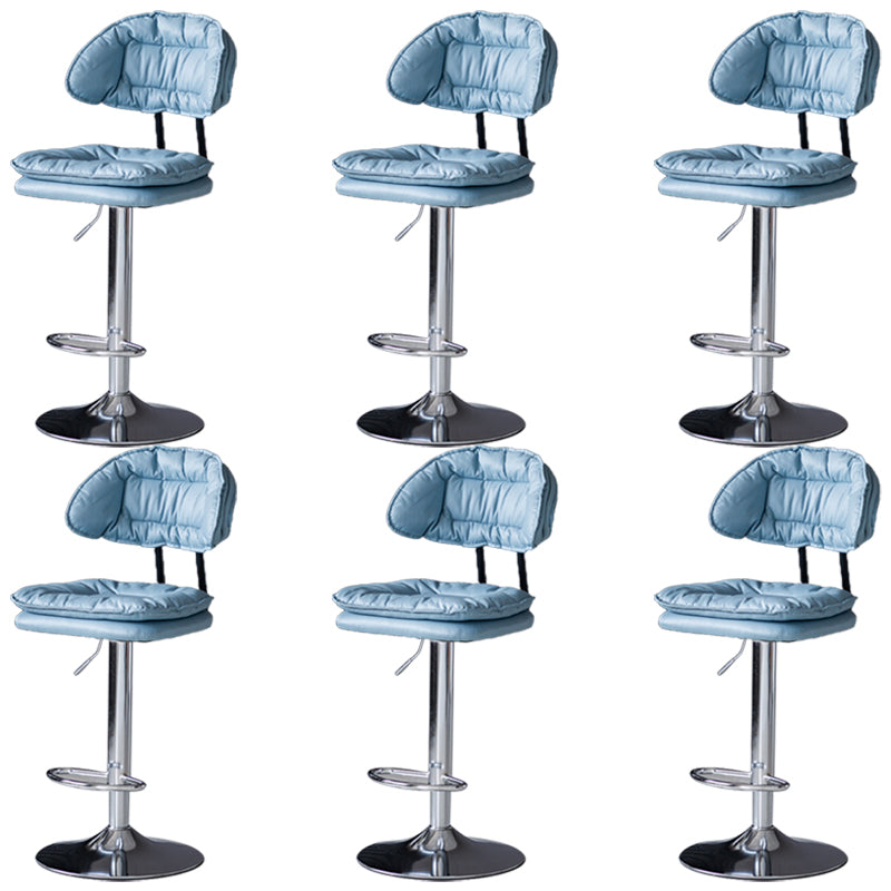 Swivel Adjustable Height Bar Stool Industrial Iron Bar Stool with Footrest