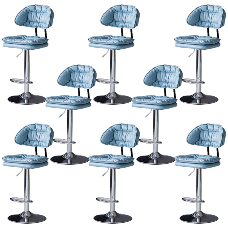 Swivel Adjustable Height Bar Stool Industrial Iron Bar Stool with Footrest