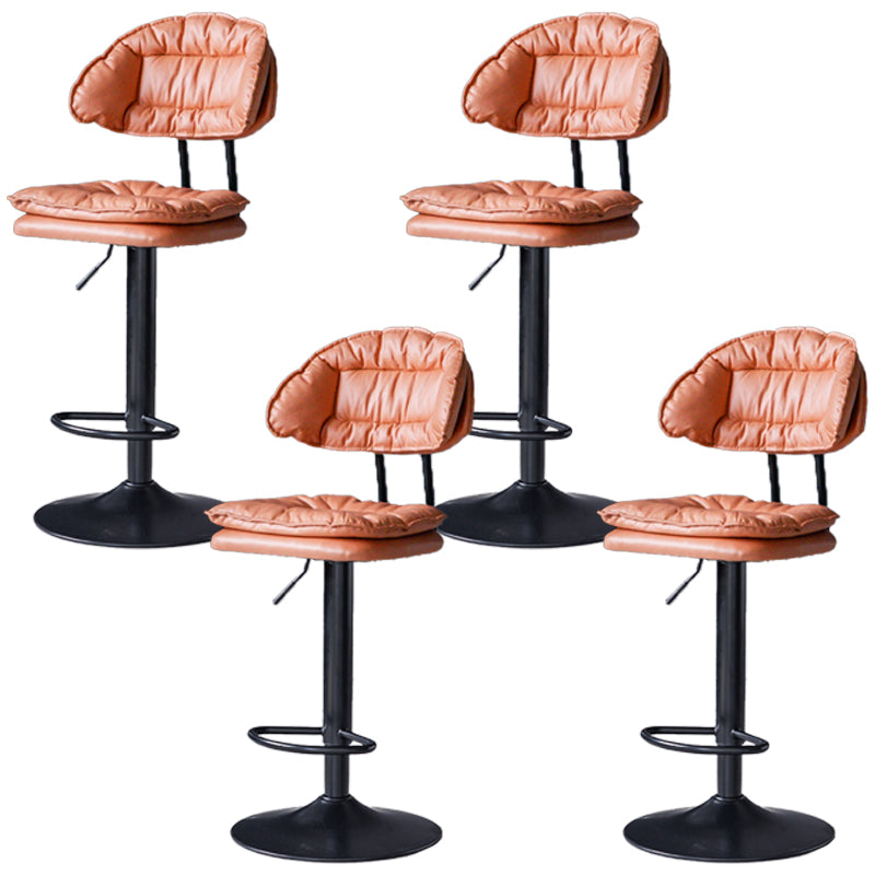 Swivel Adjustable Height Bar Stool Industrial Iron Bar Stool with Footrest
