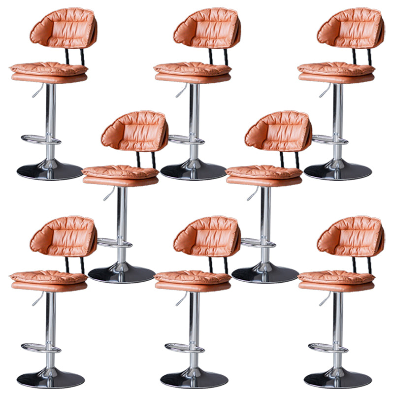 Swivel Adjustable Height Bar Stool Industrial Iron Bar Stool with Footrest