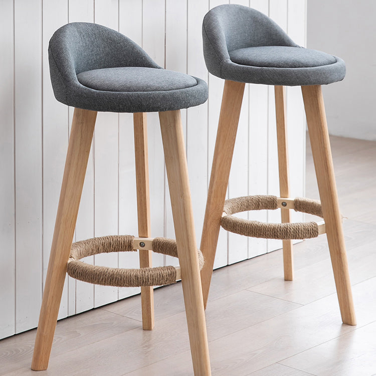 Solid Wood Counter Stools Industrial Style Counter Stools with Low Back