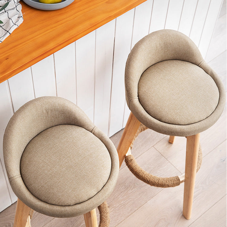 Solid Wood Counter Stools Industrial Style Counter Stools with Low Back