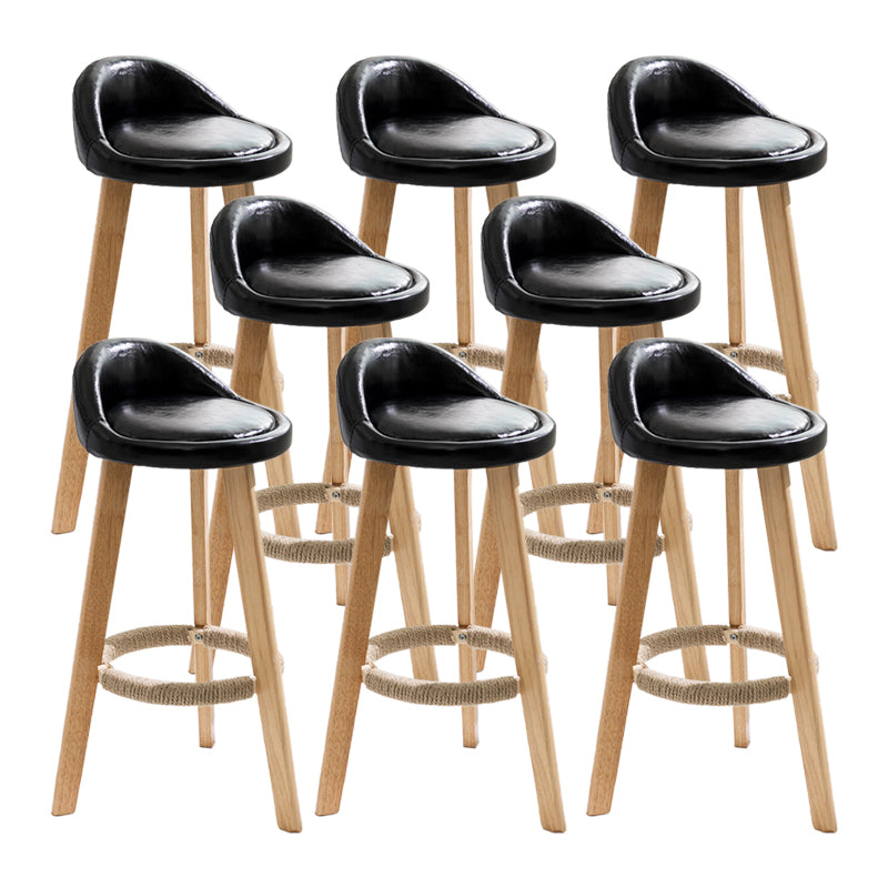 Solid Wood Counter Stools Industrial Style Counter Stools with Low Back