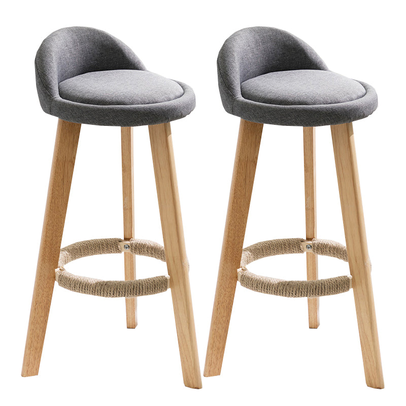 Solid Wood Counter Stools Industrial Style Counter Stools with Low Back