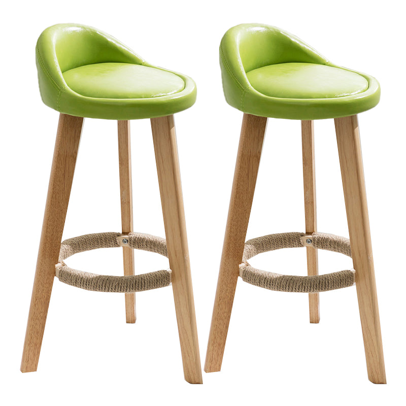 Solid Wood Counter Stools Industrial Style Counter Stools with Low Back