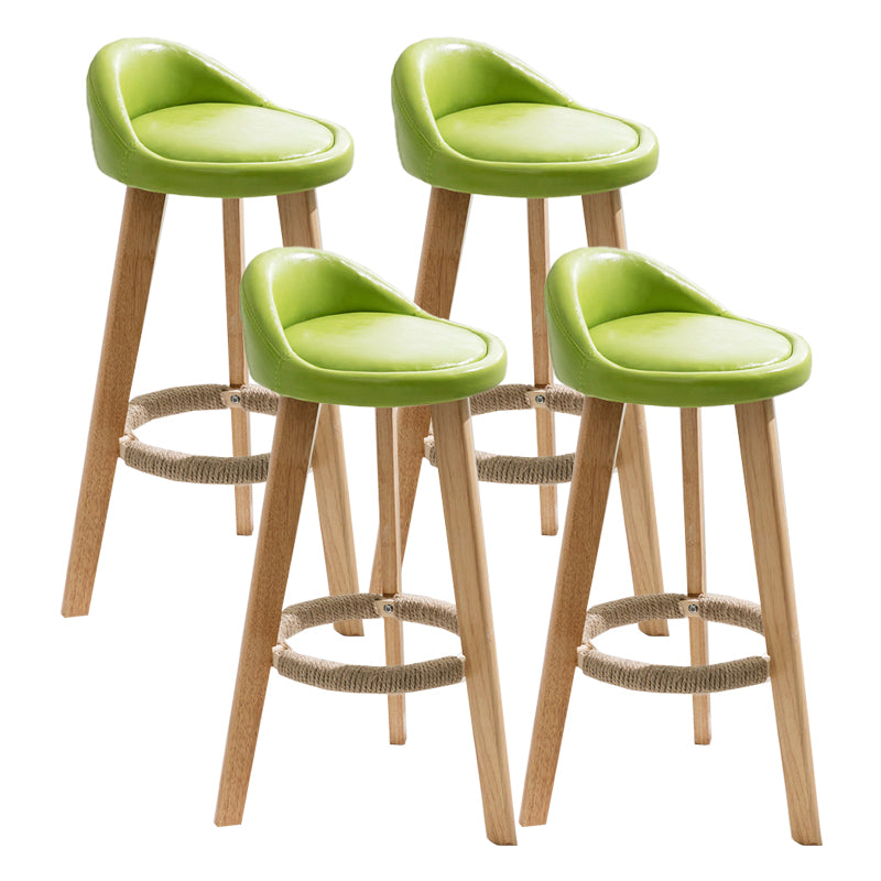 Solid Wood Counter Stools Industrial Style Counter Stools with Low Back