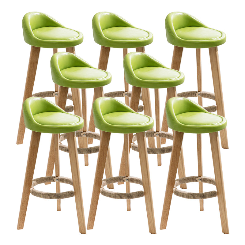 Solid Wood Counter Stools Industrial Style Counter Stools with Low Back