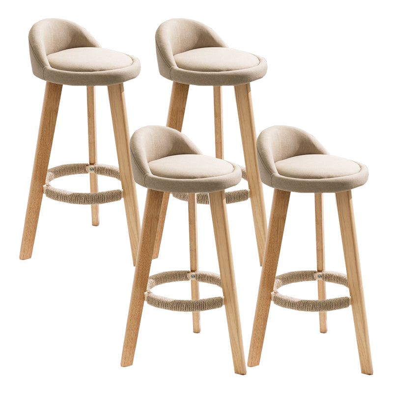 Solid Wood Counter Stools Industrial Style Counter Stools with Low Back