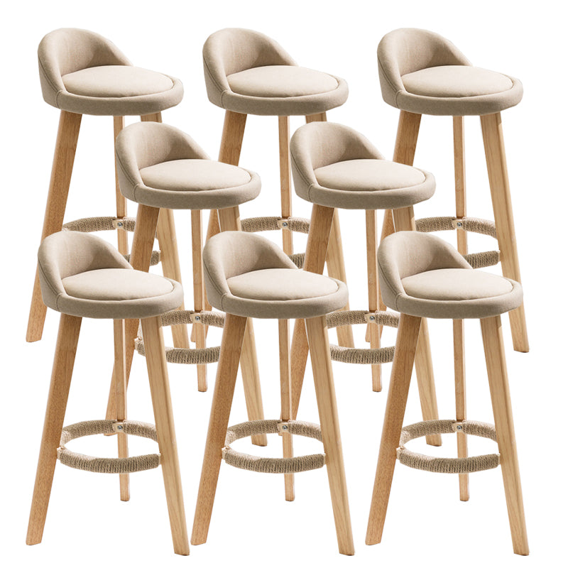 Solid Wood Counter Stools Industrial Style Counter Stools with Low Back