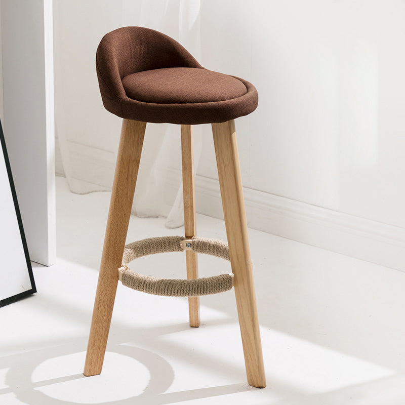 Solid Wood Counter Stools Industrial Style Counter Stools with Low Back