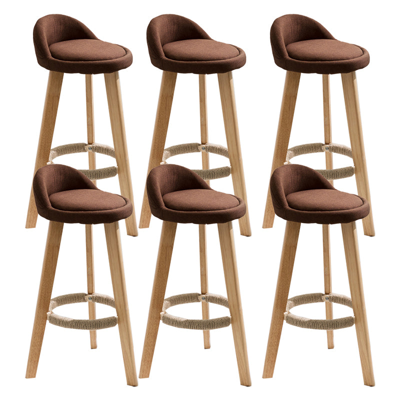 Solid Wood Counter Stools Industrial Style Counter Stools with Low Back