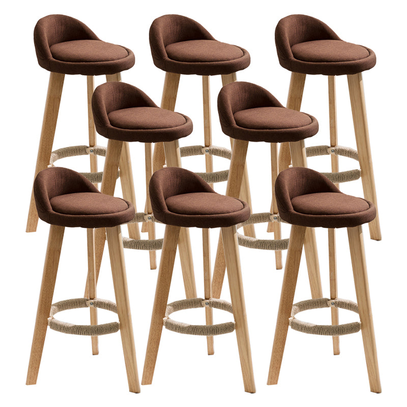 Solid Wood Counter Stools Industrial Style Counter Stools with Low Back