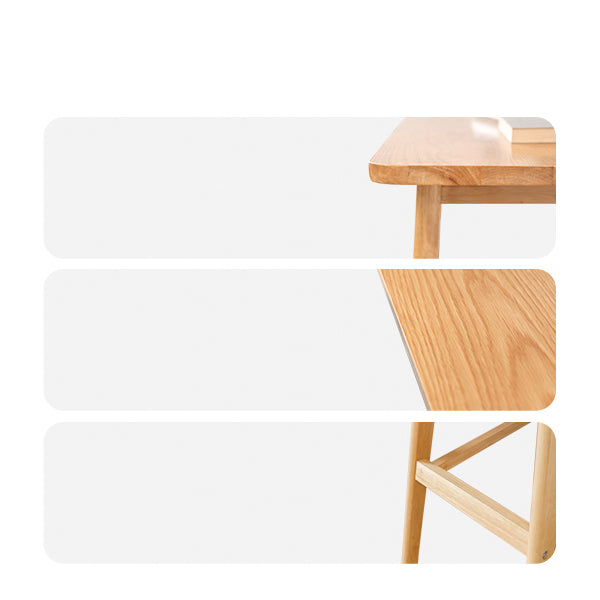 Solid Wood Counter Height Dining Table Contemporary Rectangle Bar Table