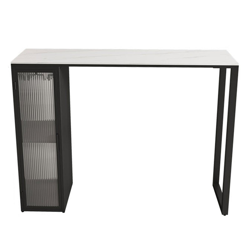 Industrial Style Bar Table Rectangle Stone Bar Dining Bar Table