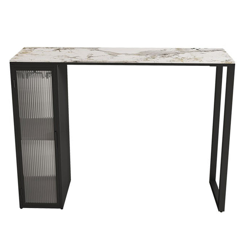 Industrial Style Bar Table Rectangle Stone Bar Dining Bar Table