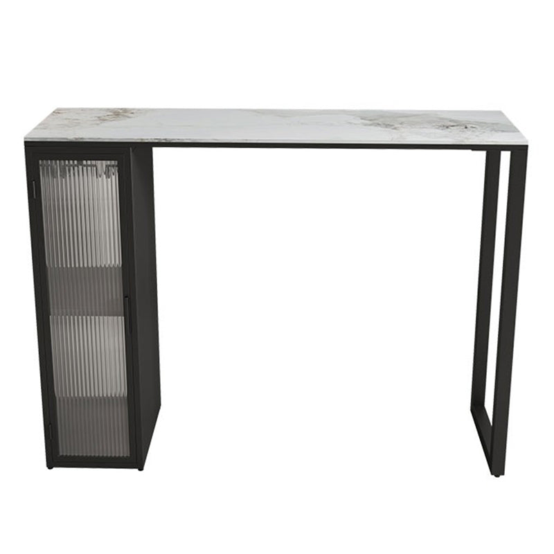 Industrial Style Bar Table Rectangle Stone Bar Dining Bar Table