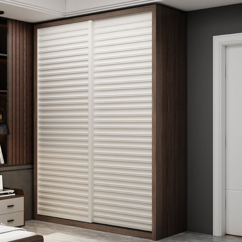 Wooden Wardrobe Armoire Traditional Style Wardrobe Cabinet for Bedroom