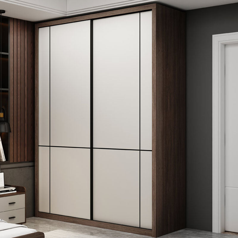 Wooden Wardrobe Armoire Traditional Style Wardrobe Cabinet for Bedroom