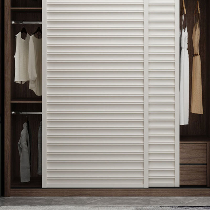 Wooden Wardrobe Armoire Traditional Style Wardrobe Cabinet for Bedroom