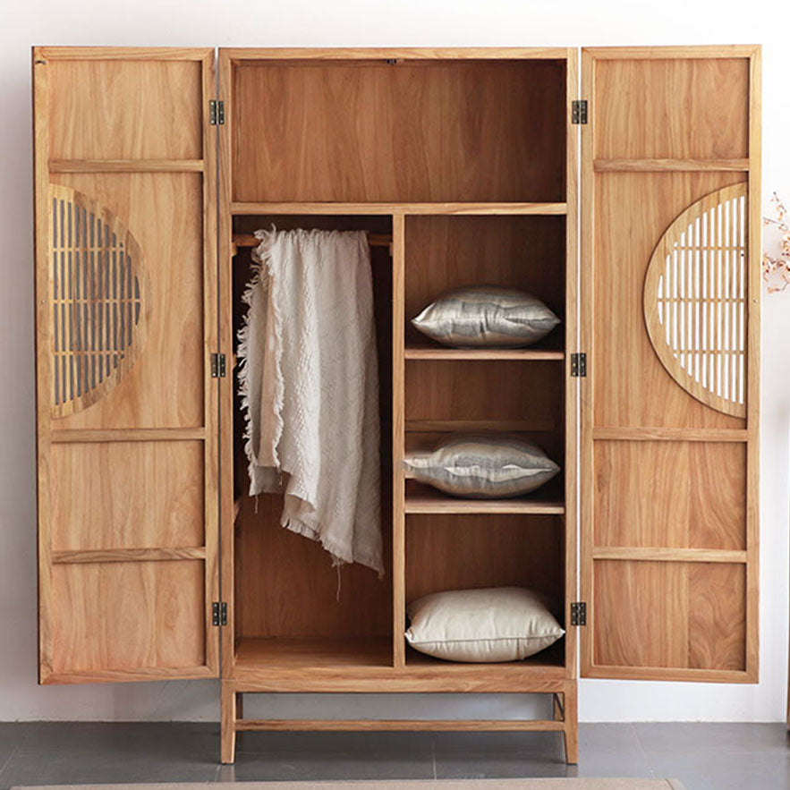 Modern Style Wardrobe Cabinet Clothes Rail Wooden Wardrobe Armoire