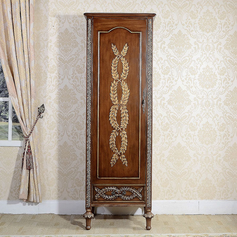 Solid Wood Wardrobe Cabinet Clothes Rail Wardrobe Armoire for Home