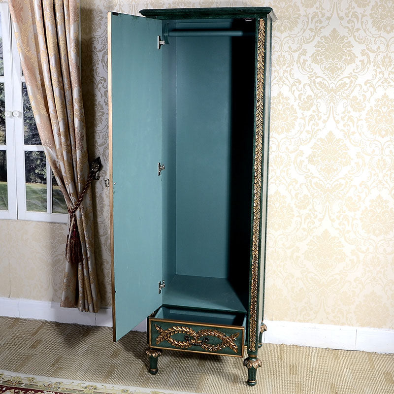 Solid Wood Wardrobe Cabinet Clothes Rail Wardrobe Armoire for Home