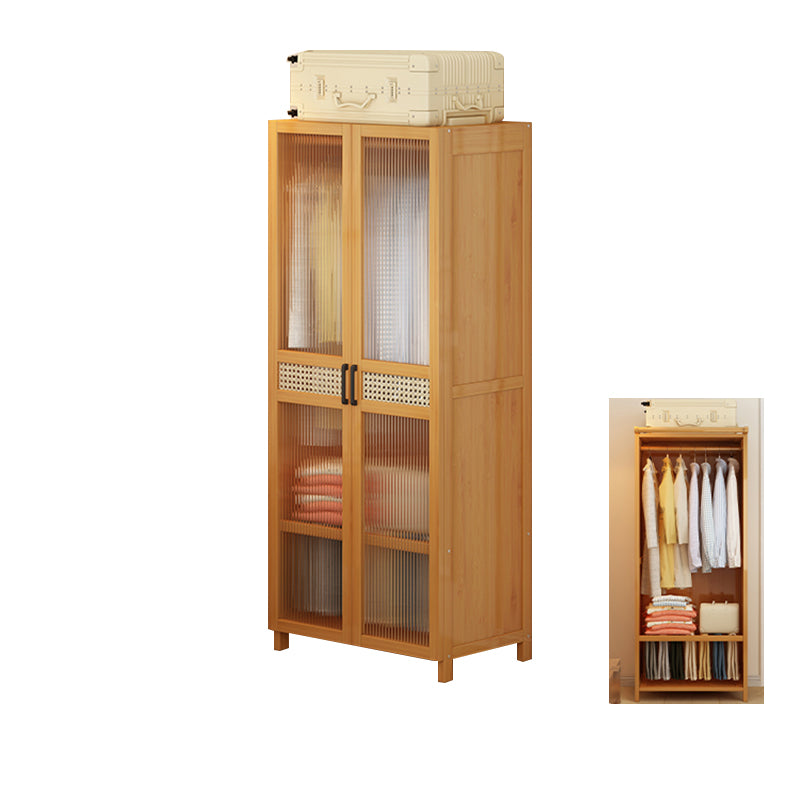Modern Style Wardrobe Cabinet Wood Wardrobe Armoire with Shelves
