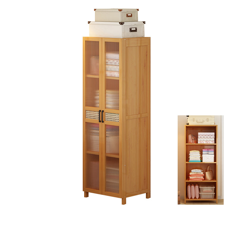 Modern Style Wardrobe Cabinet Wood Wardrobe Armoire with Shelves