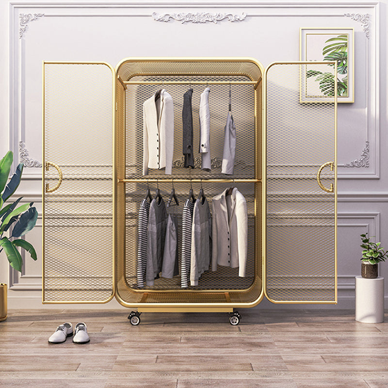 Contemporary Wardrobe Cabinet Metal Wardrobe Closet for Bedroom
