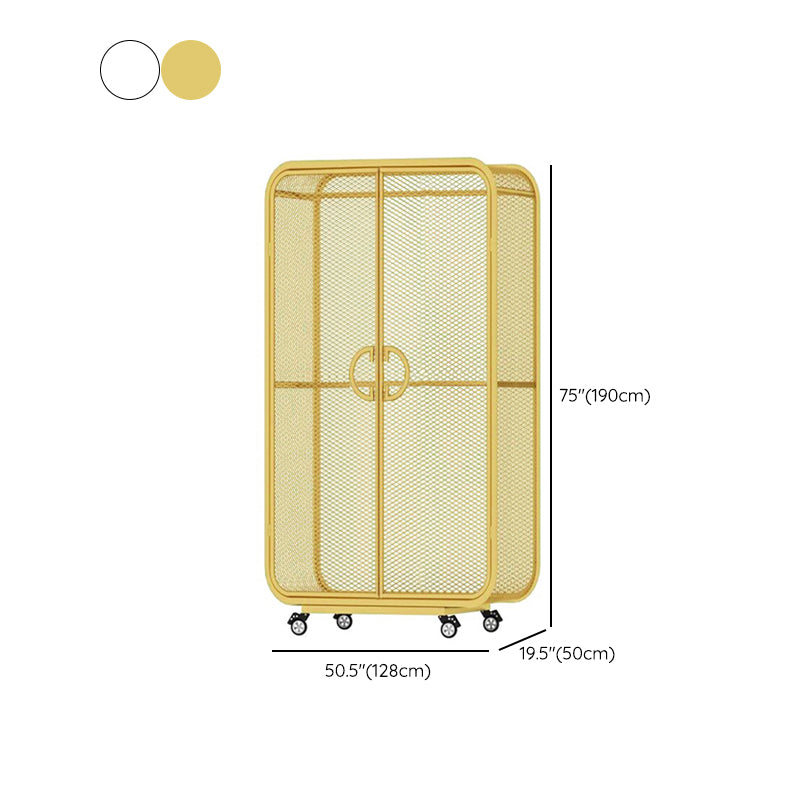 Contemporary Wardrobe Cabinet Metal Wardrobe Closet for Bedroom