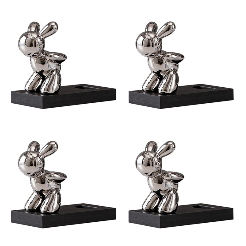 Modern Simple Tabletop Wine Rack Wooden Base Wine Bottle Rack for Kitchen