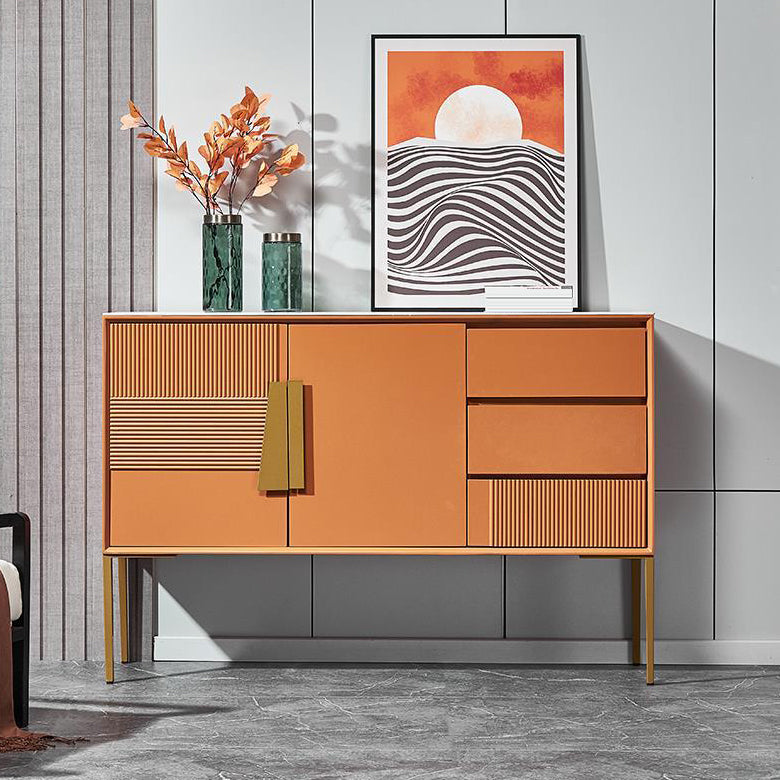 Contemporary Glam Combo Dresser Stone Storage Chest Dresser for Bedroom