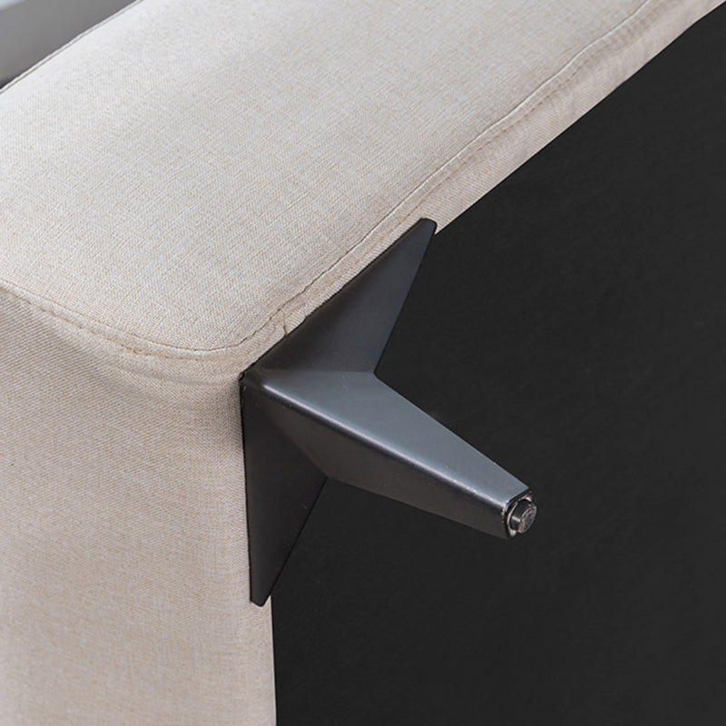 Nordic Style Chaise Solid Color Chaise Lounge Chair with Recessed Arms