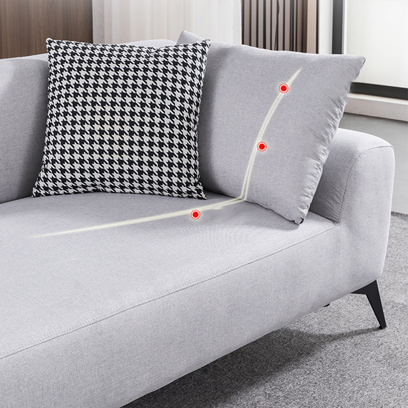 Nordic Style Chaise Solid Color Chaise Lounge Chair with Recessed Arms
