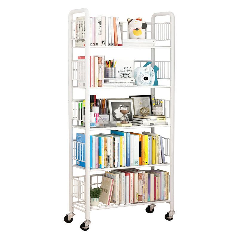 Scandinavian Metal Book Shelf Freestanding Standard Kids Bookcase