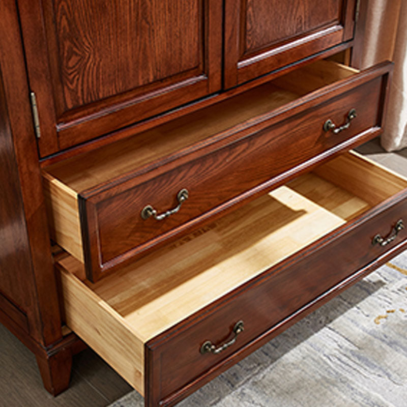 French Country Style Wardrobe Armoire Wooden Wardrobe for Bedroom