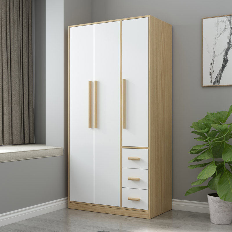 Wooden Wardrobe Cabinet Traditional Style Wardrobe for Bedroom