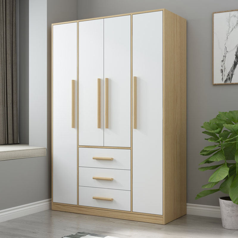 Wooden Wardrobe Cabinet Traditional Style Wardrobe for Bedroom
