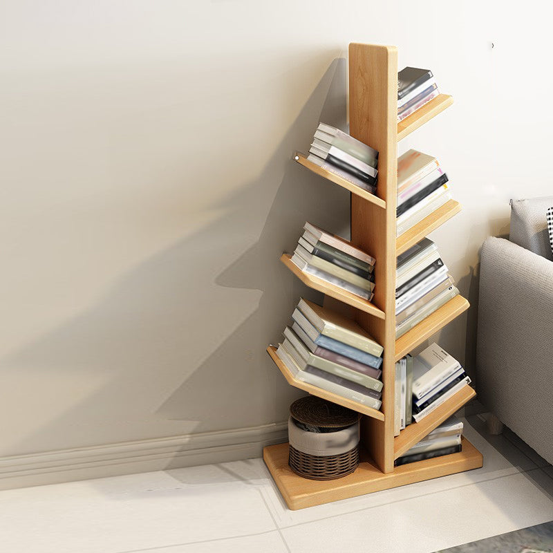 Modern Open Back Standard Book Shelf Wooden Bookcase for Study Room