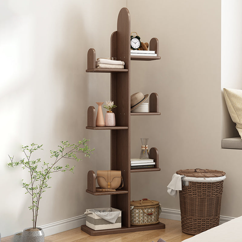 Modern Open Back Standard Book Shelf Wooden Bookcase for Study Room