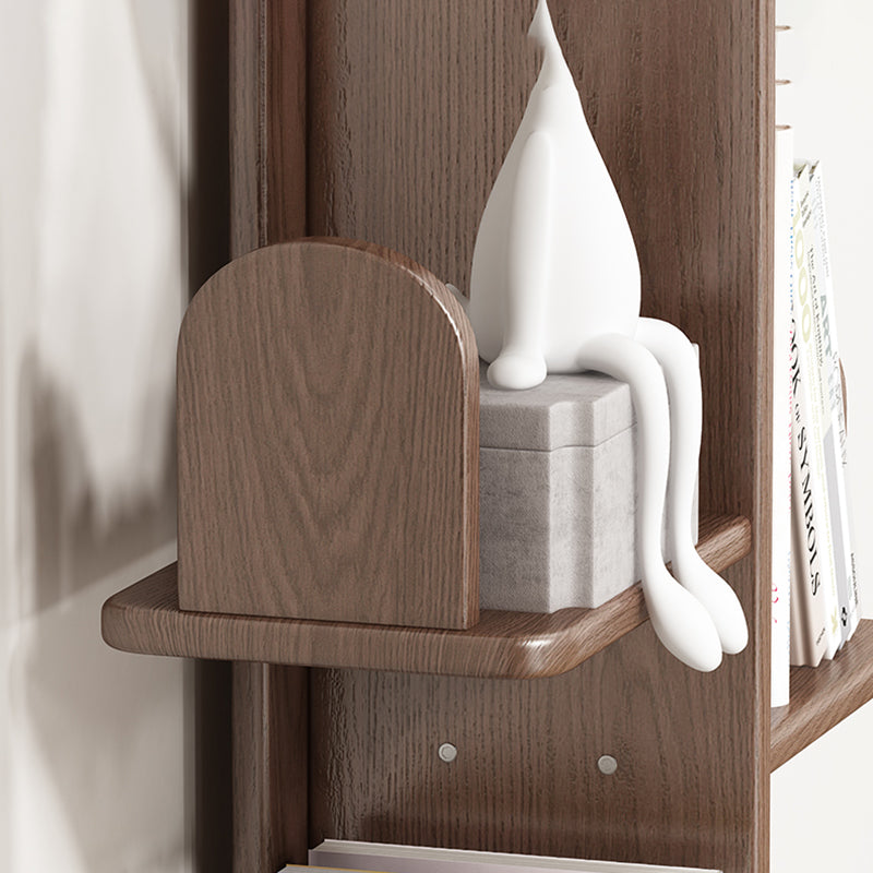 Modern Open Back Standard Book Shelf Wooden Bookcase for Study Room