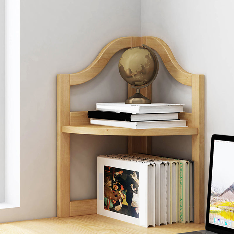 Modern Style Open Back Bookshelf Vertical Wooden Bookcase with Shelves