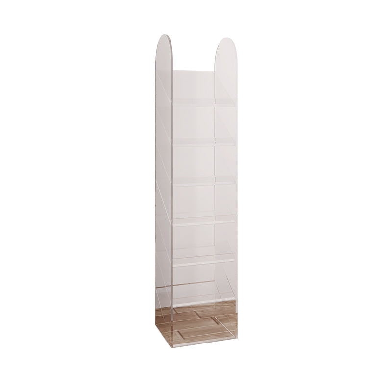 Modern Bookshelf Closed Back Standard Acrylic Bookcase for Study Room