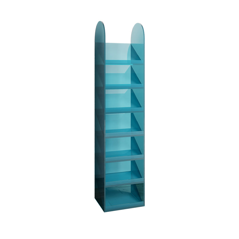 Modern Bookshelf Closed Back Standard Acrylic Bookcase for Study Room