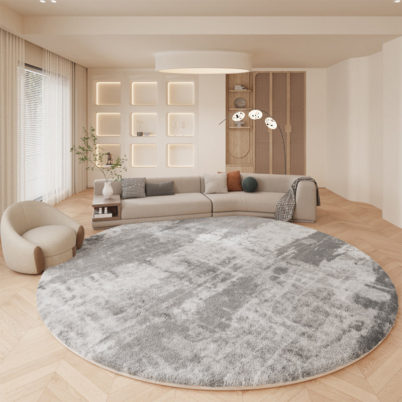 Nordic Beige Modern Rug Polyester Graphic Rug Stain Resistant Rug for Home Decor