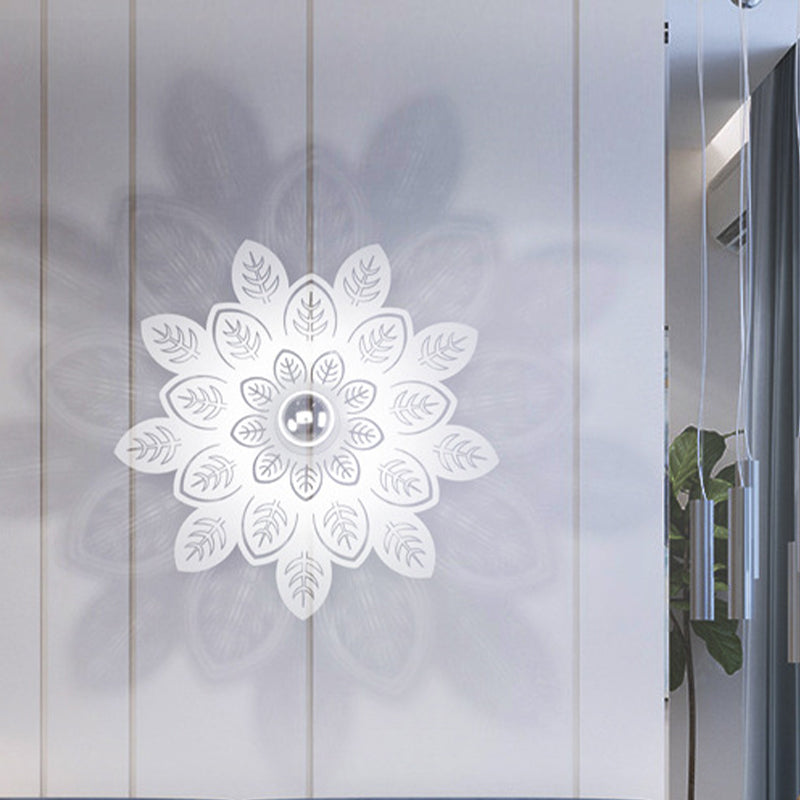 Illuminazione a forma di ferro a forma di foglie Nordic 1 leggero a monte a LED LED Monte lampada per soggiorno