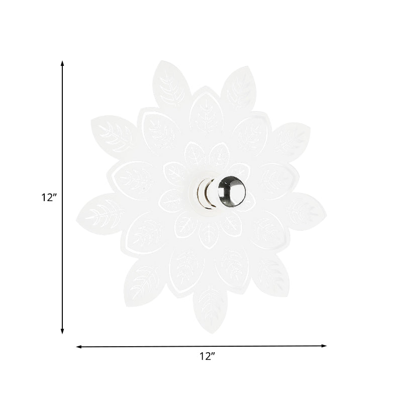 Illuminazione a forma di ferro a forma di foglie Nordic 1 leggero a monte a LED LED Monte lampada per soggiorno