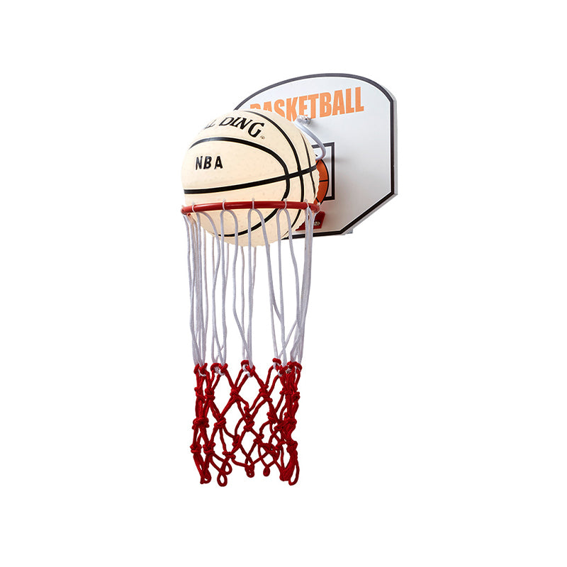 Cartoon mand frame vorm muur licht touw 1 hoofd slaapkamer sconce in rood met basketbal opaal glazen schaduw