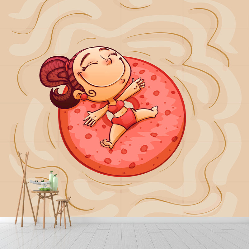 Cartoon Characters Mural Wallpaper Illustration Indoor Wall Mural